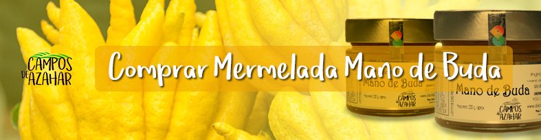 banner mermelada mano de buda - campos de azahar